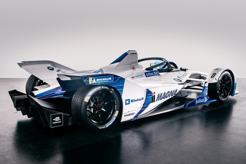 parte trasera del bmw ife18 del año 2018