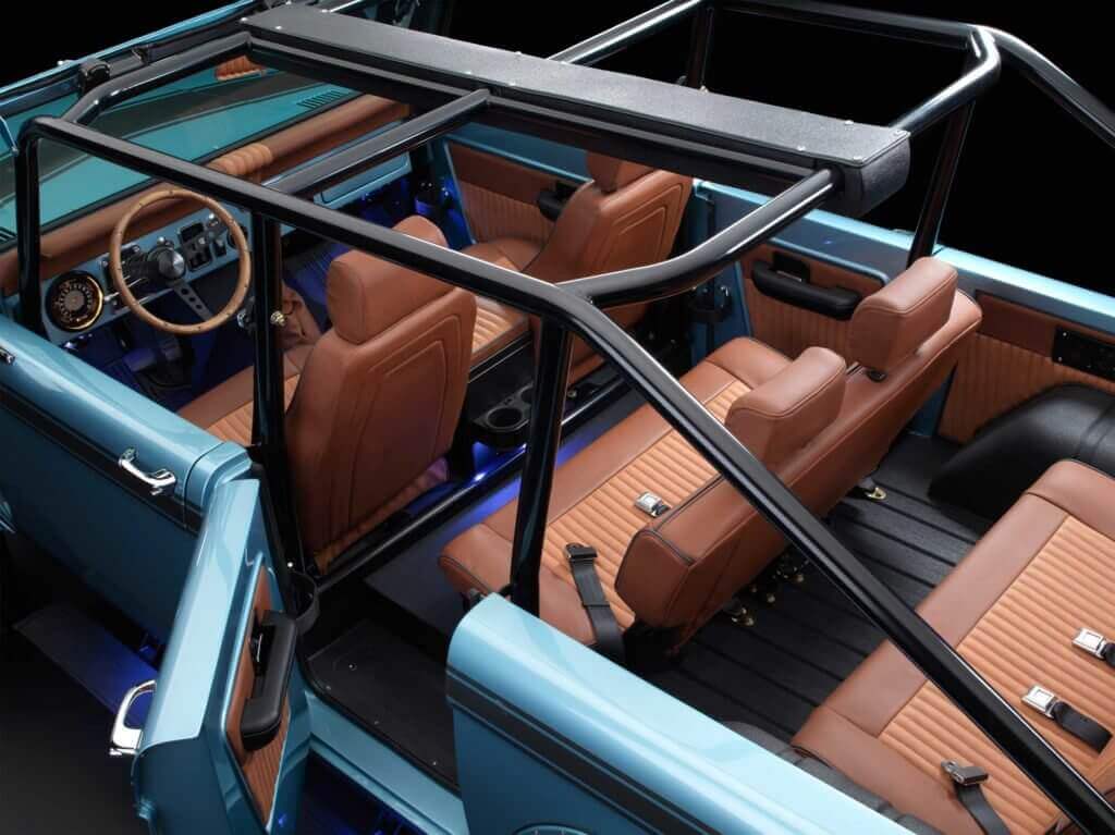 interior ford bronco restomod