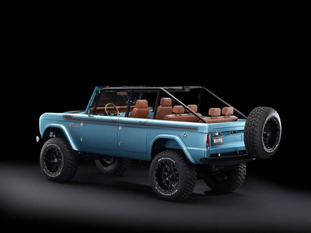 vista trasera ford bronco restomod