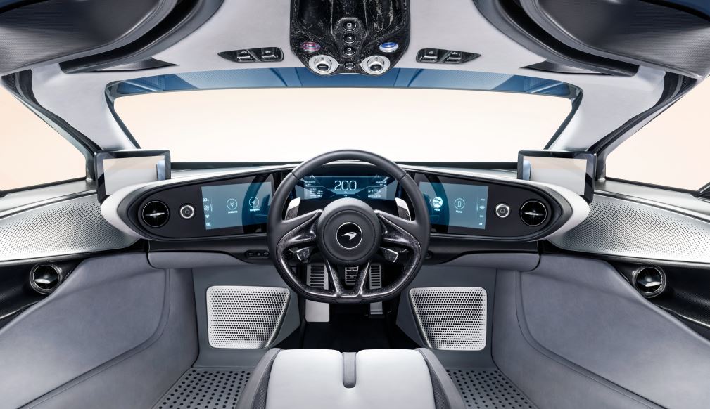 Interior del McLaren Speedtail.