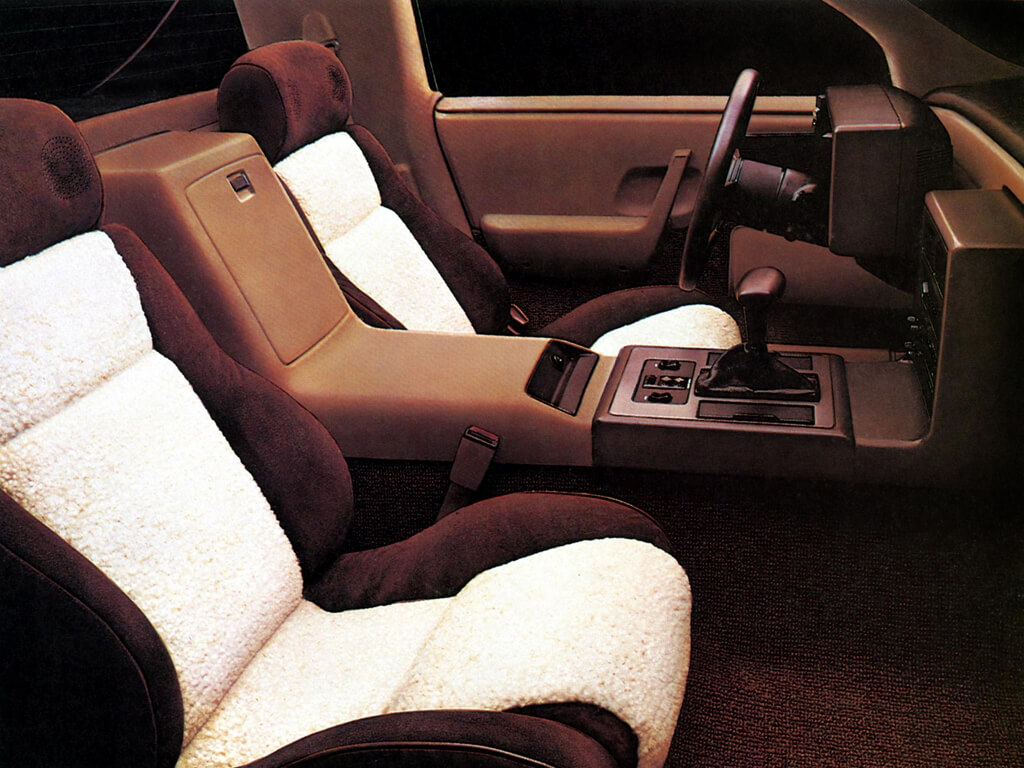detalle de los asientos del Pontiac Fiero