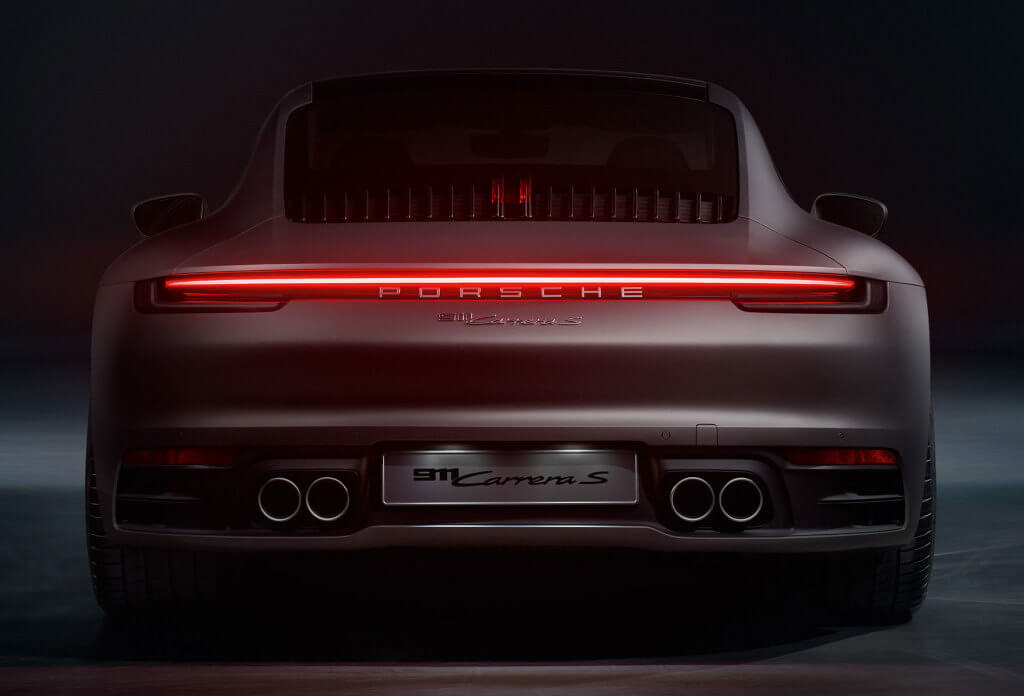 Parte trasera Porsche 911 Carrera 4s