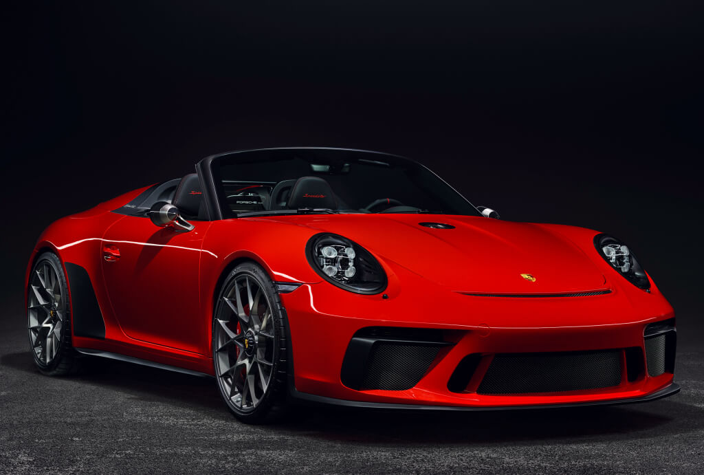 Frontal del porsche 911 speedster concept II año 2018