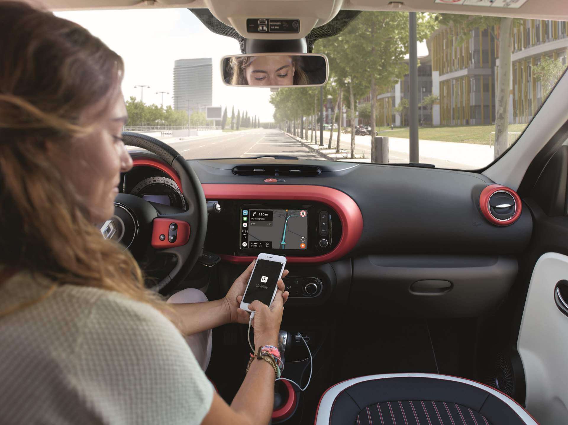 Habitáculo del Renault Twingo 2019.