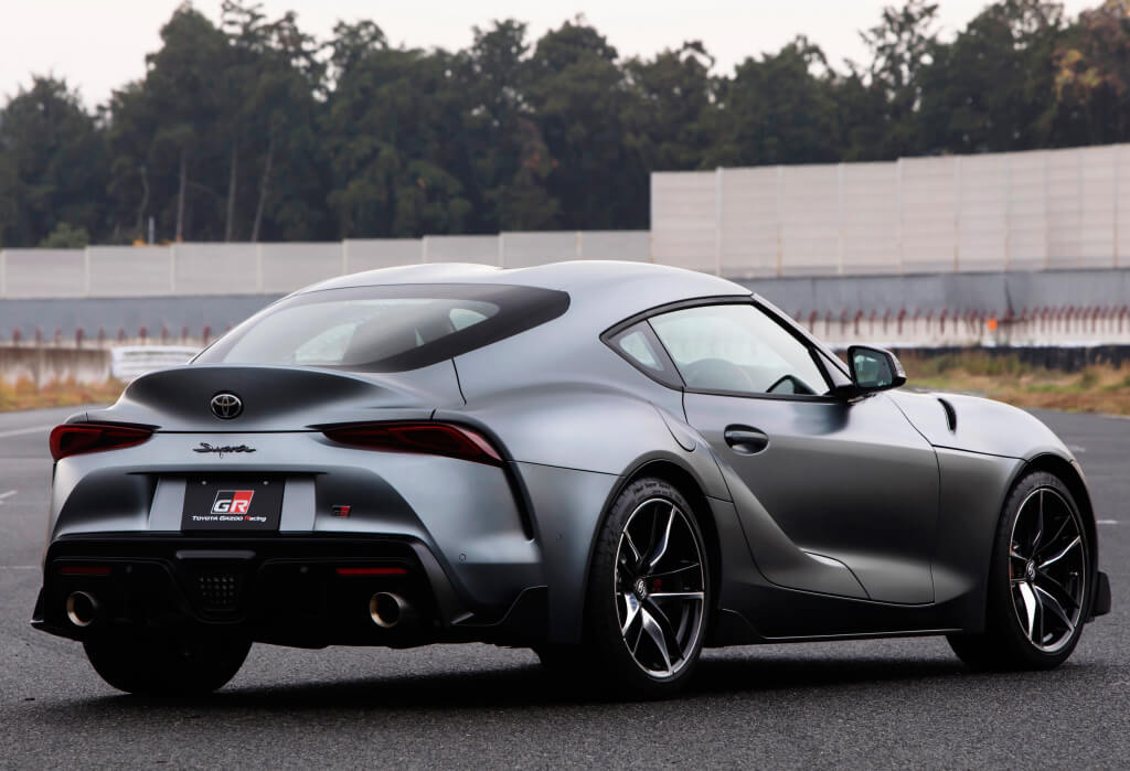Toyota GR Supra: vista trasera.