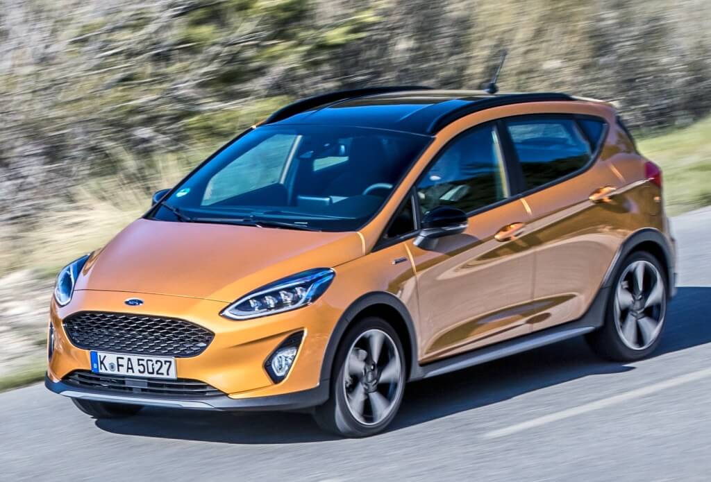 Frontal del Ford Fiesta Active.