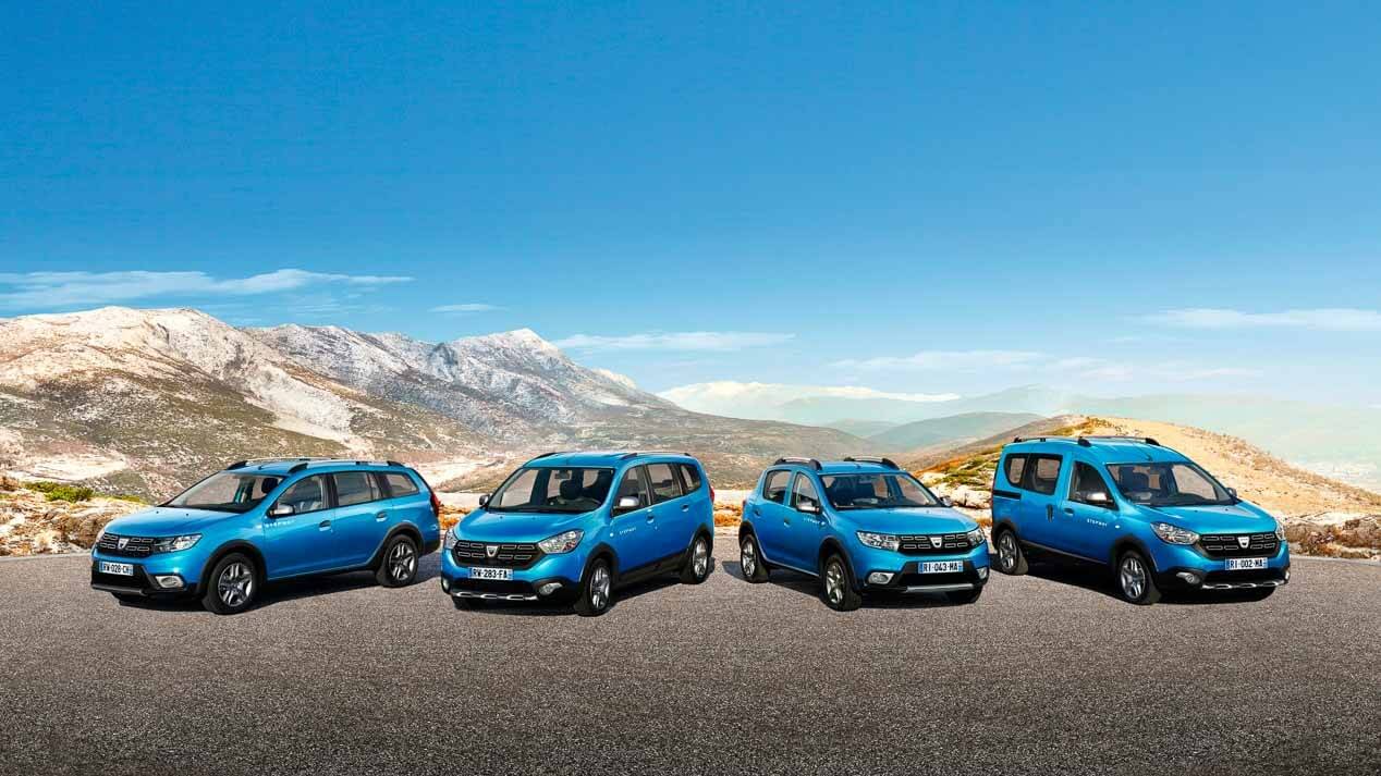 Gama Dacia Stepway (Dokker, Sandero, Lodgy y Logan MCV).