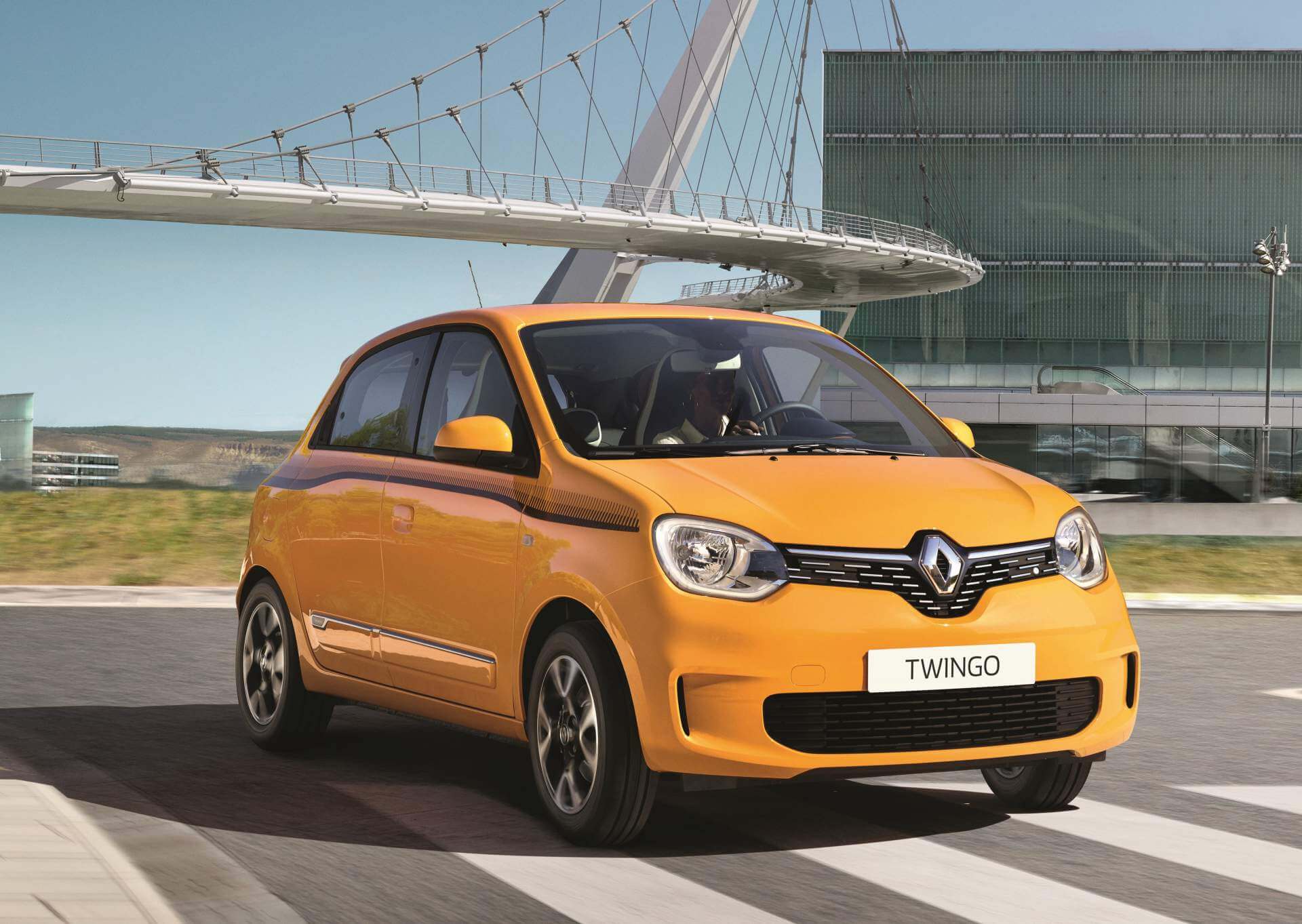 Frontal del renovado Renault Twingo 2019.