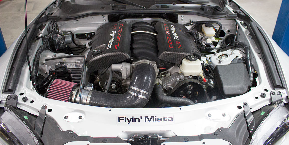 Motor del Mazda MX-5 V8 de Flyin' Miata