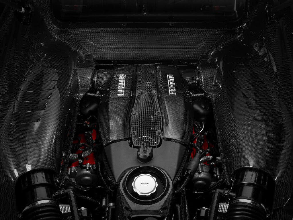 Ferrari F8 Tributo: motor.