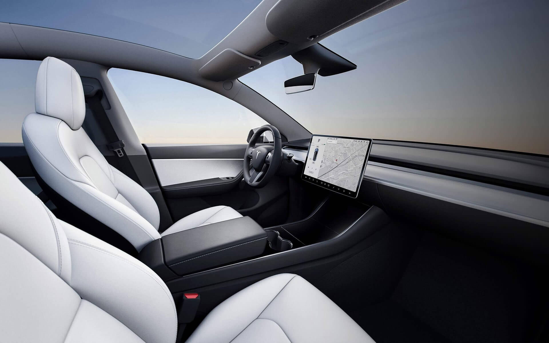Tesla Model Y: interior