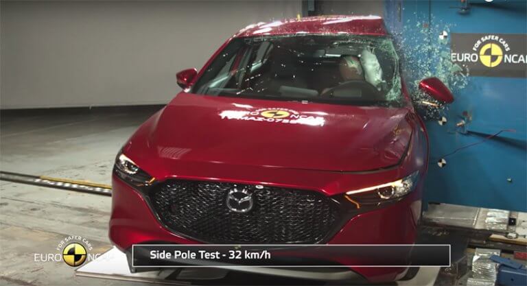 Mazda3 2019, el coche más seguro en golpes del mercado