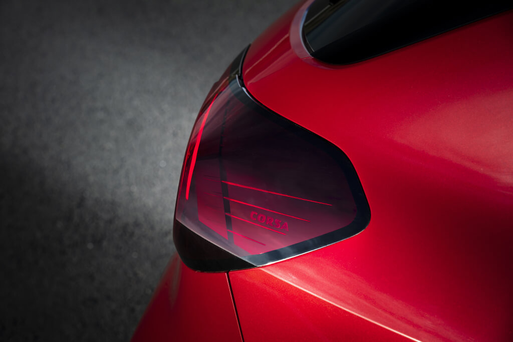 Piloto trasero del Opel Corsa 2019: detalle.