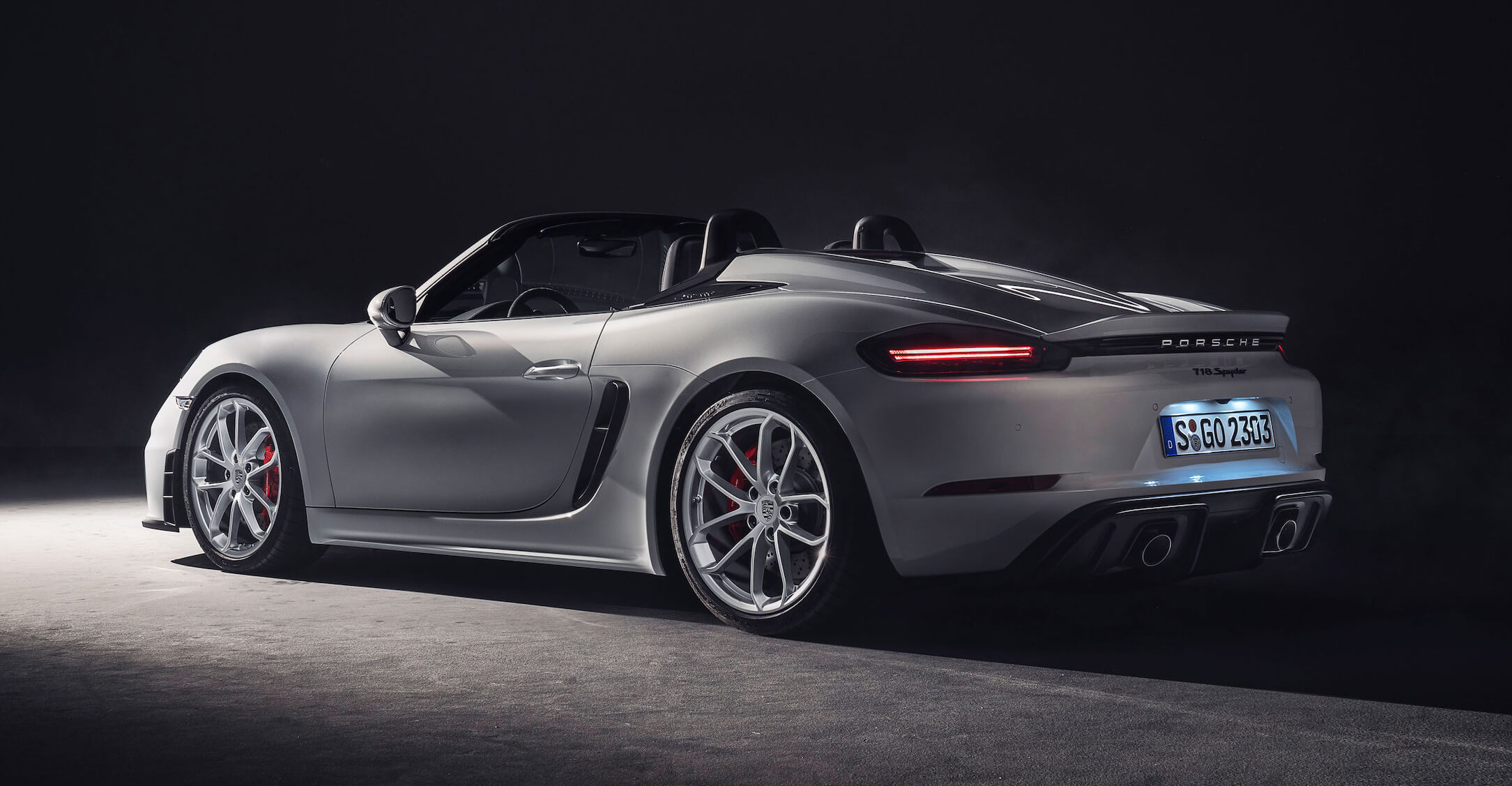 Porsche 718 Spyder 2019: trasera