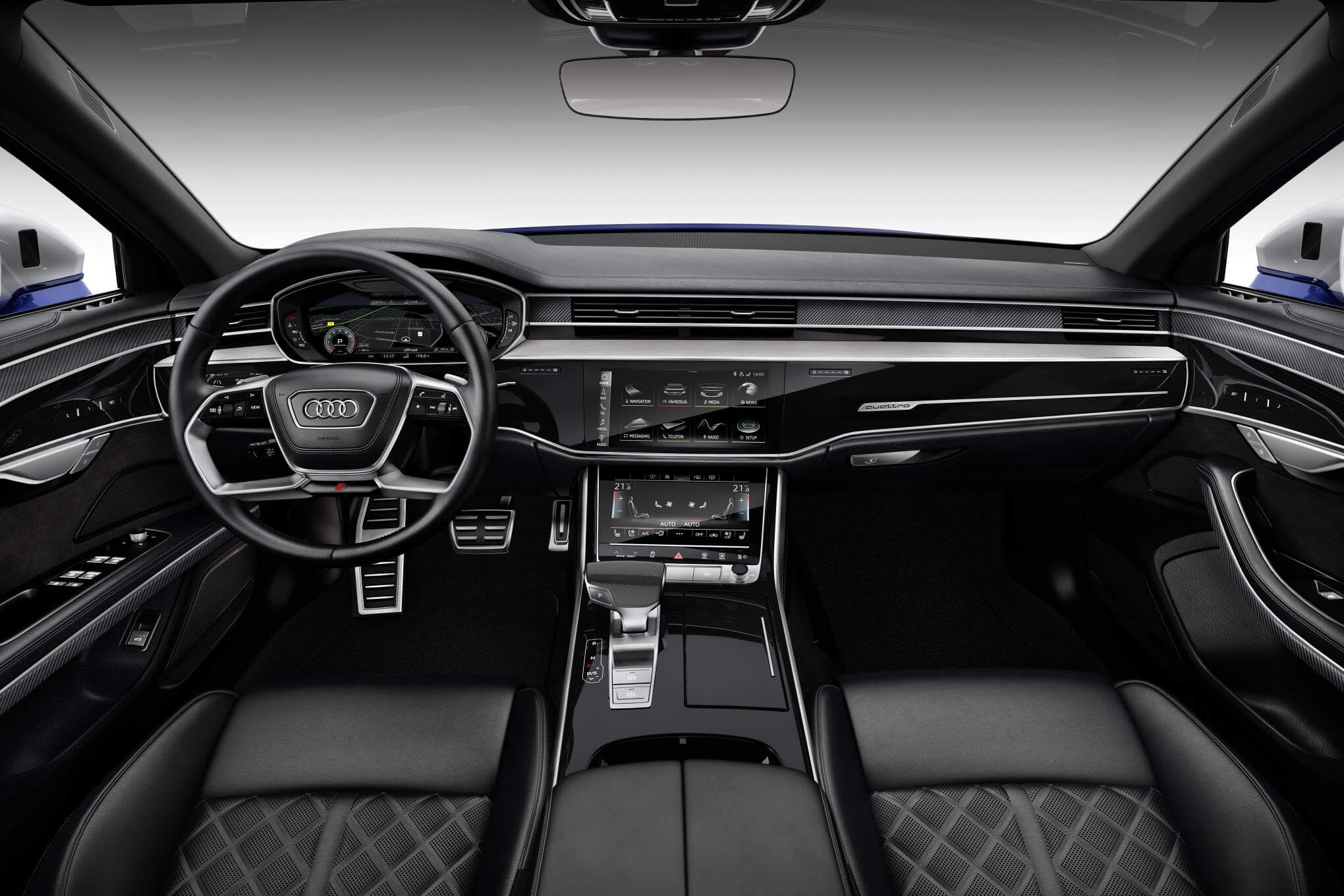 Audi S8 2020: interior.