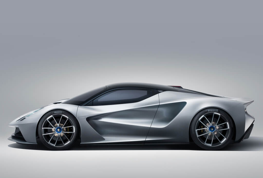 Lotus Evija: perfil.