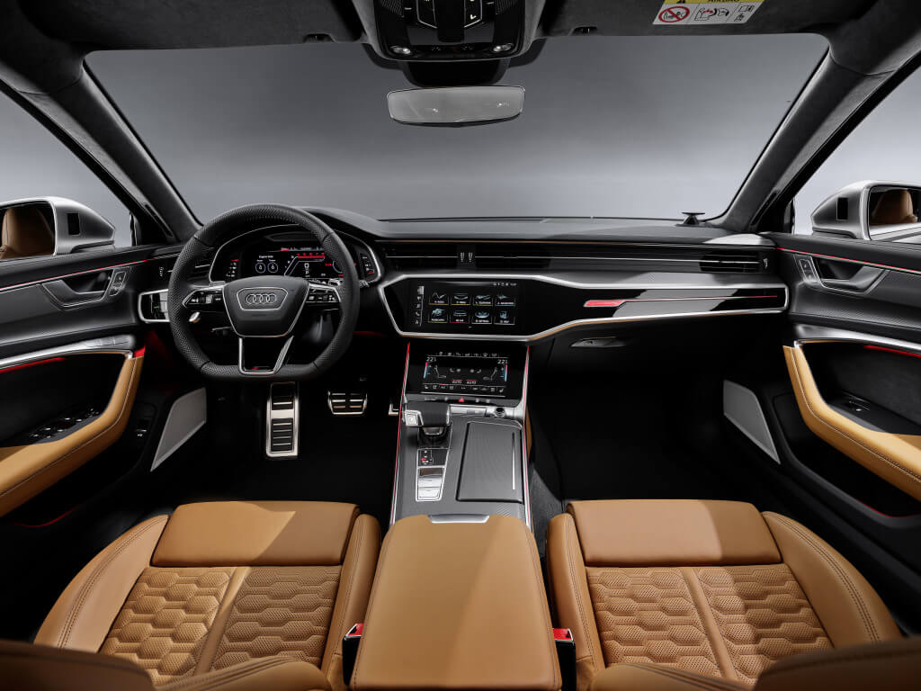 Interior del Audi RS6 Avant.
