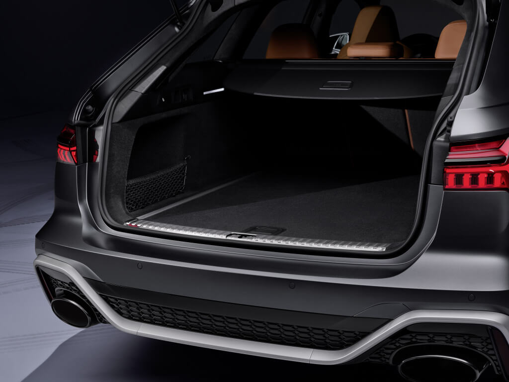 Maletero del Audi RS6 Avant.