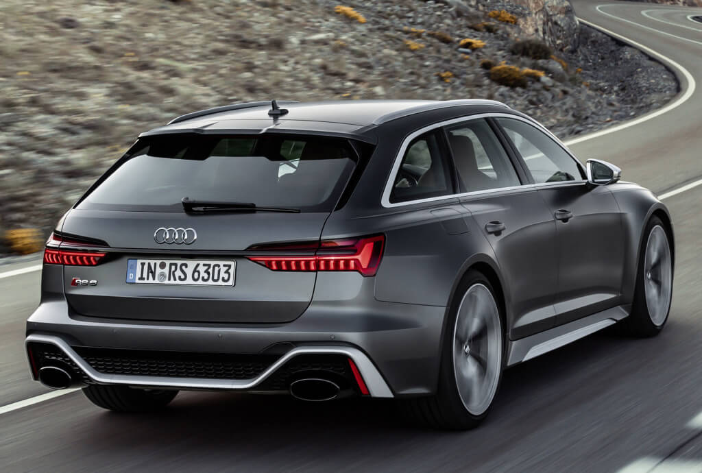 Trasera del Audi RS6 Avant.