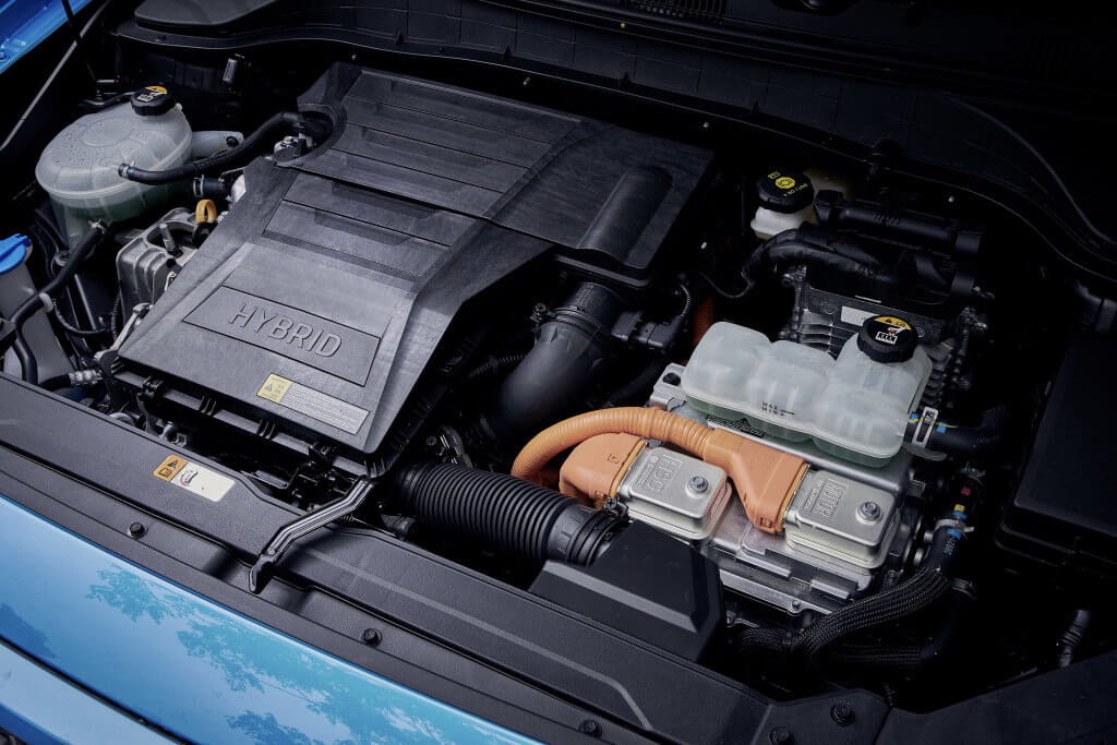 Hyundai Kona Hybrid: motor.