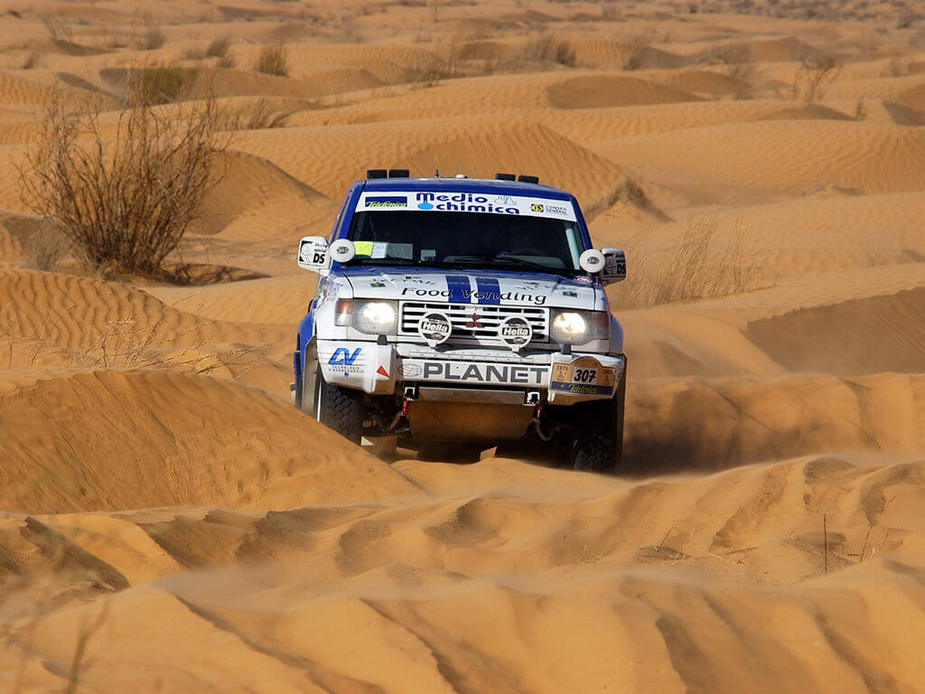 Mitsubishi Montero en el Dakar.