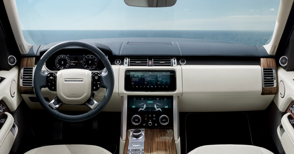 Interior del Range Rover.