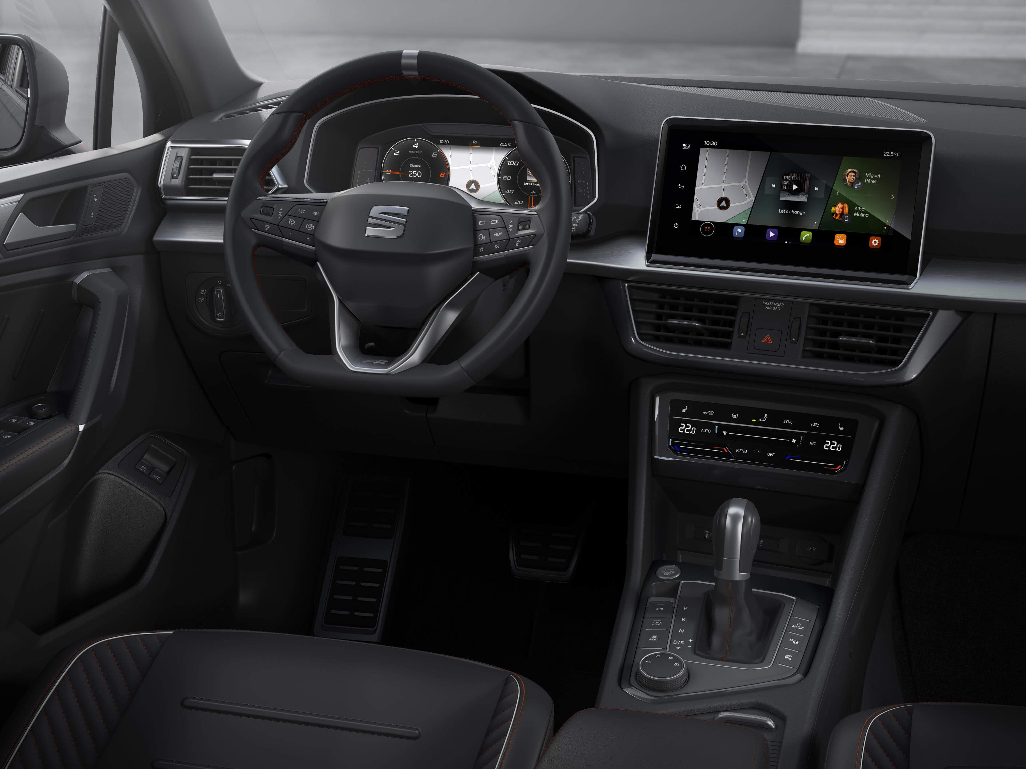 Interior del Seat Tarraco FR PHEV.