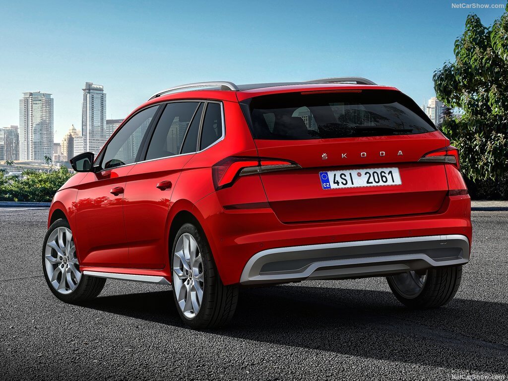 Trasera del Skoda Kamiq 2019.