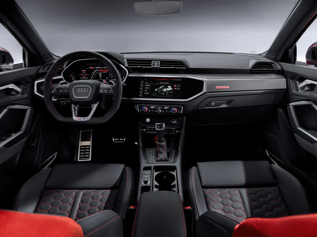 Interior del Audi RS Q3.
