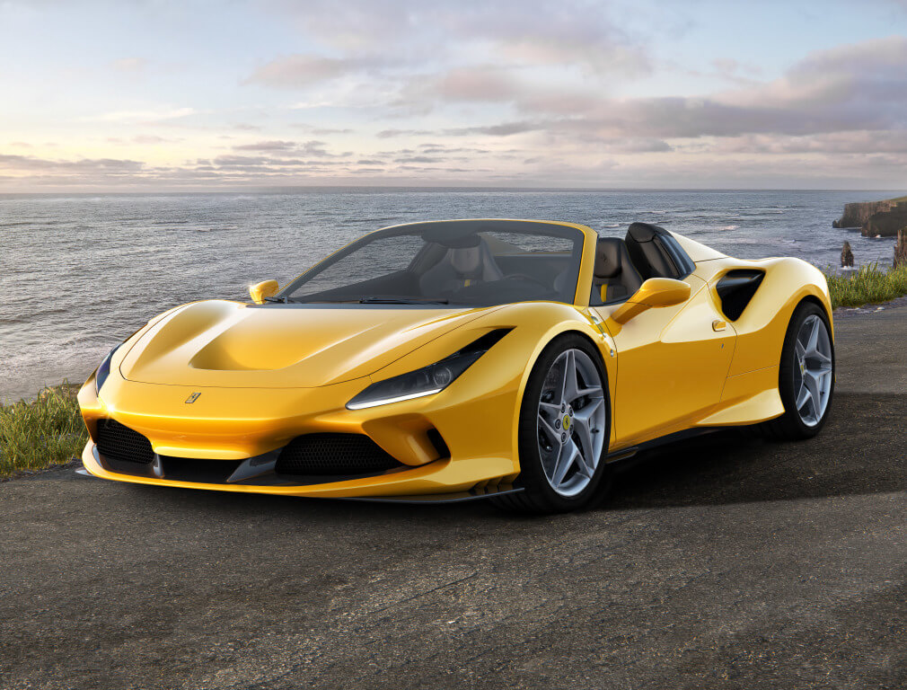Frontal del Ferrari F8 Spider.