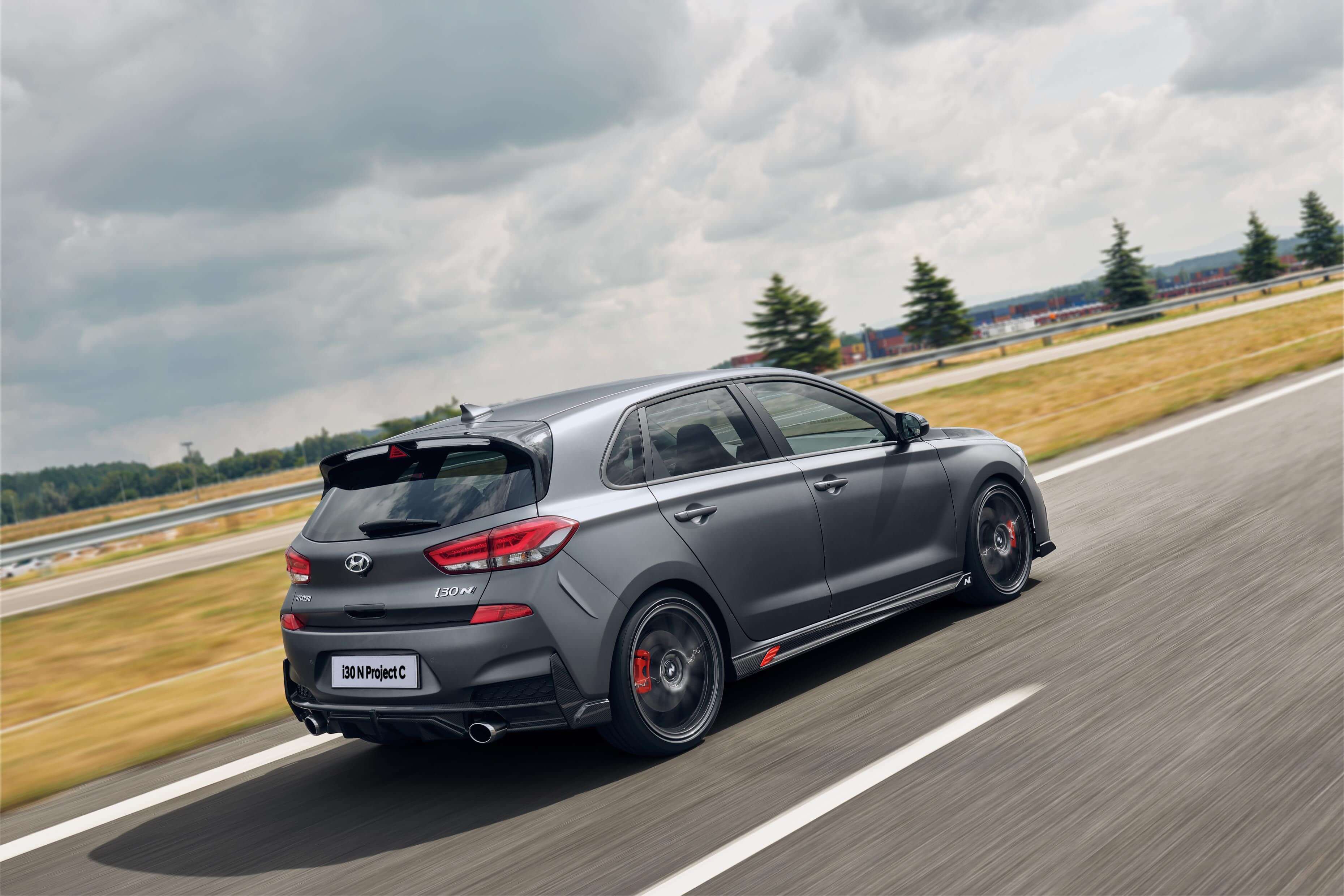 Trasera del Hyundai i30 N Project C