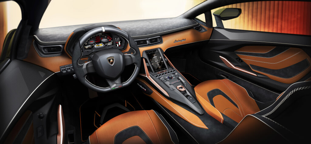 Lamborghini Sian: interior.