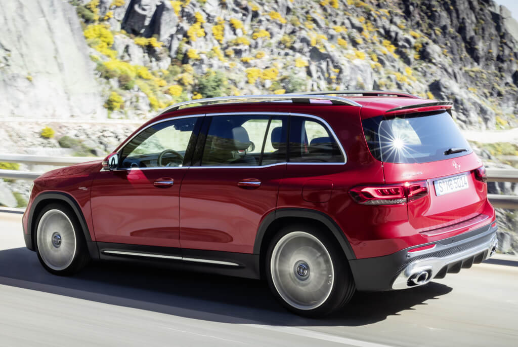 Lateral del Mercedes-AMG GLB 35.