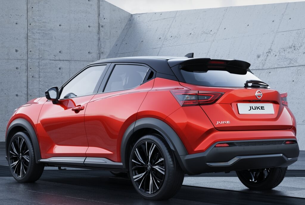 Nissan Juke 2020, trasera.