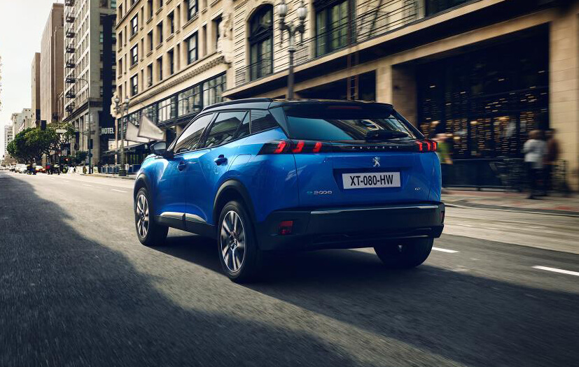 Trasera del Peugeot e-2008