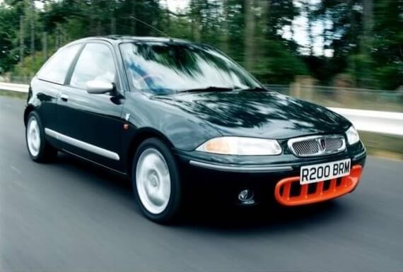 Rover 200 BRM: frontal.