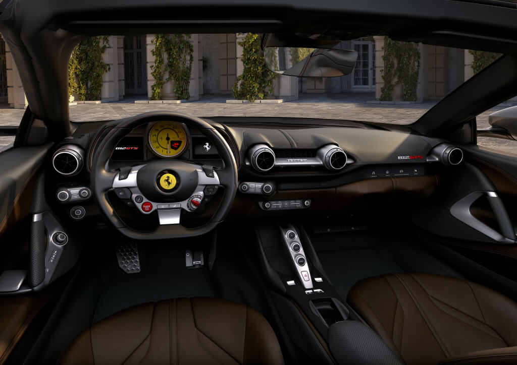 Interior del Ferrari 812 GTS.
