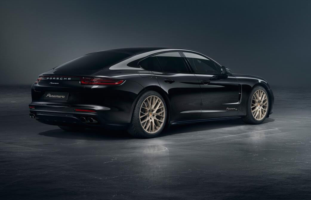 Trasera del Porsche Panamera 10 Years Edition