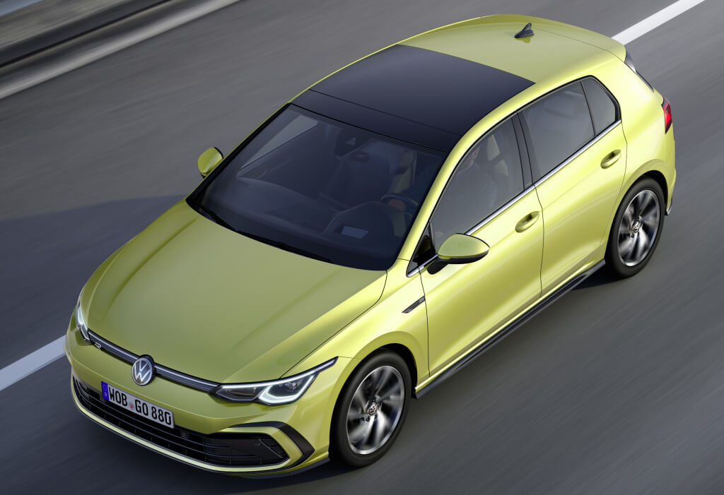 Frontal del Volkswagen Golf VIII.