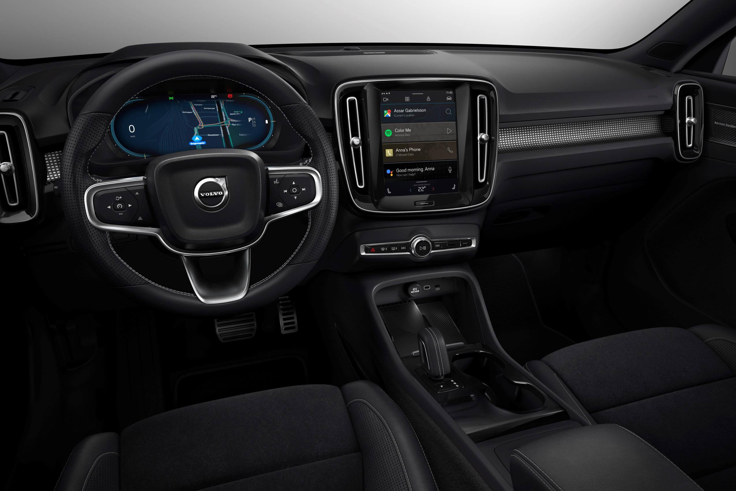 Interior del Volvo XC40 recharge