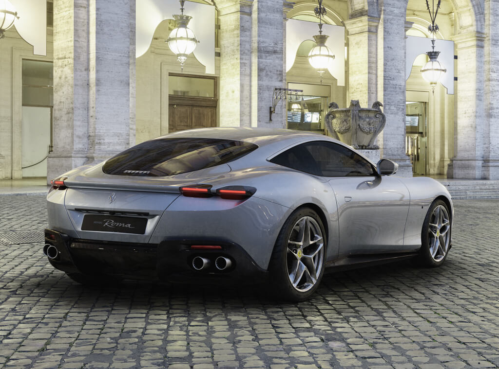 Trasera del Ferrari Roma