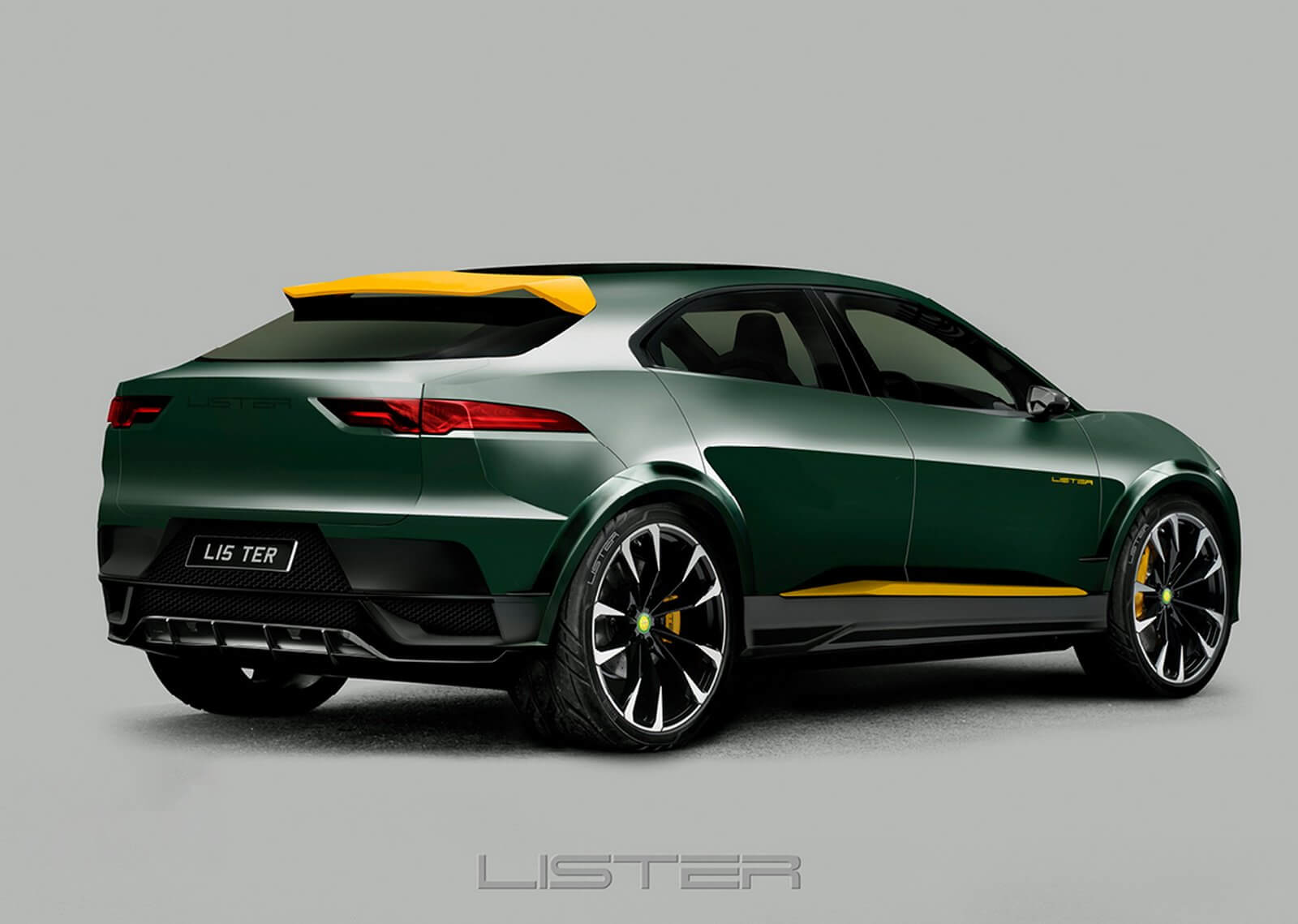 Jaguar I-Pace Lister: trasera.