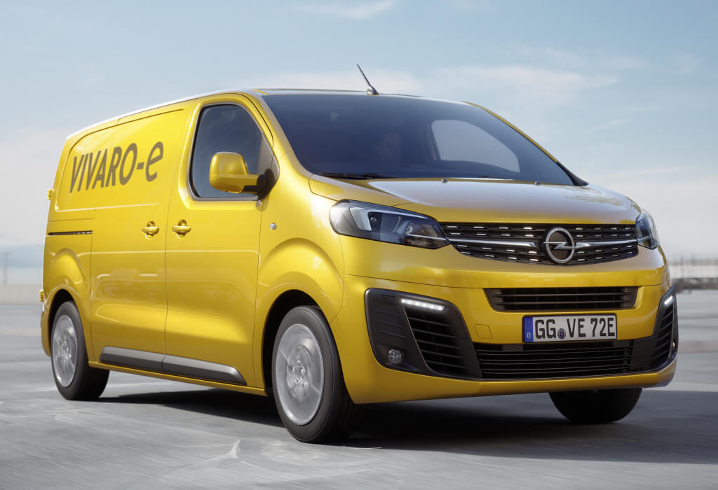 Opel Vivaro-e en marcha.