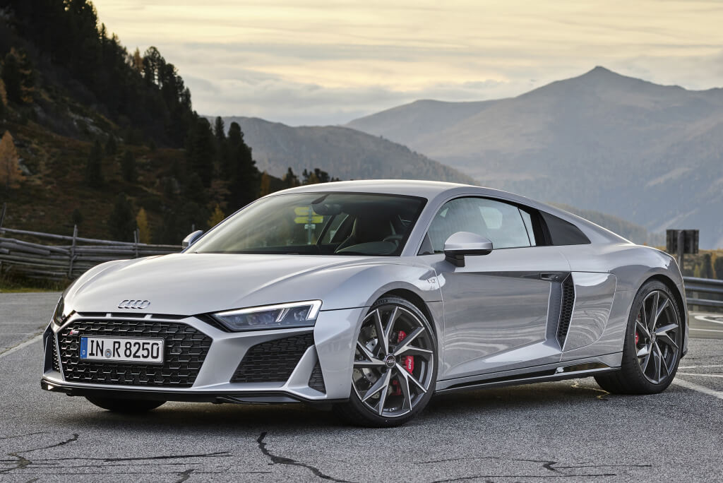 Delantera del Audi R8 RWD.