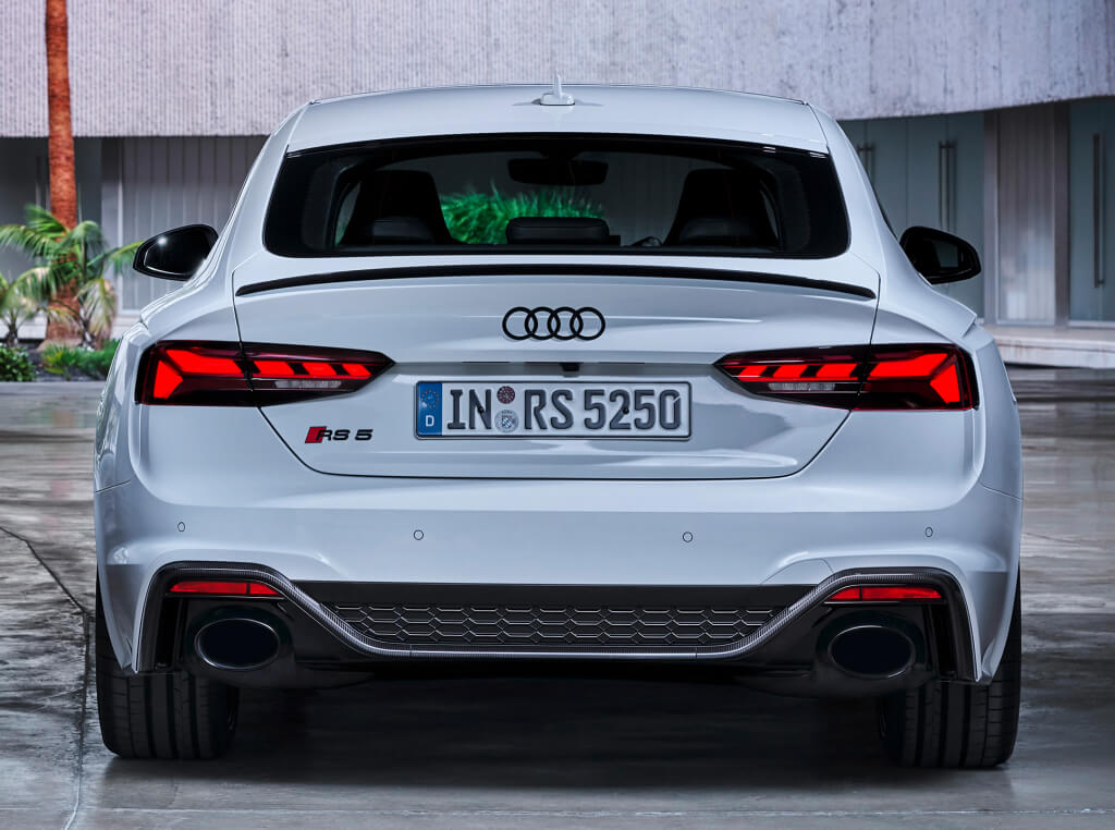 Trasera del Audi RS5 2020.