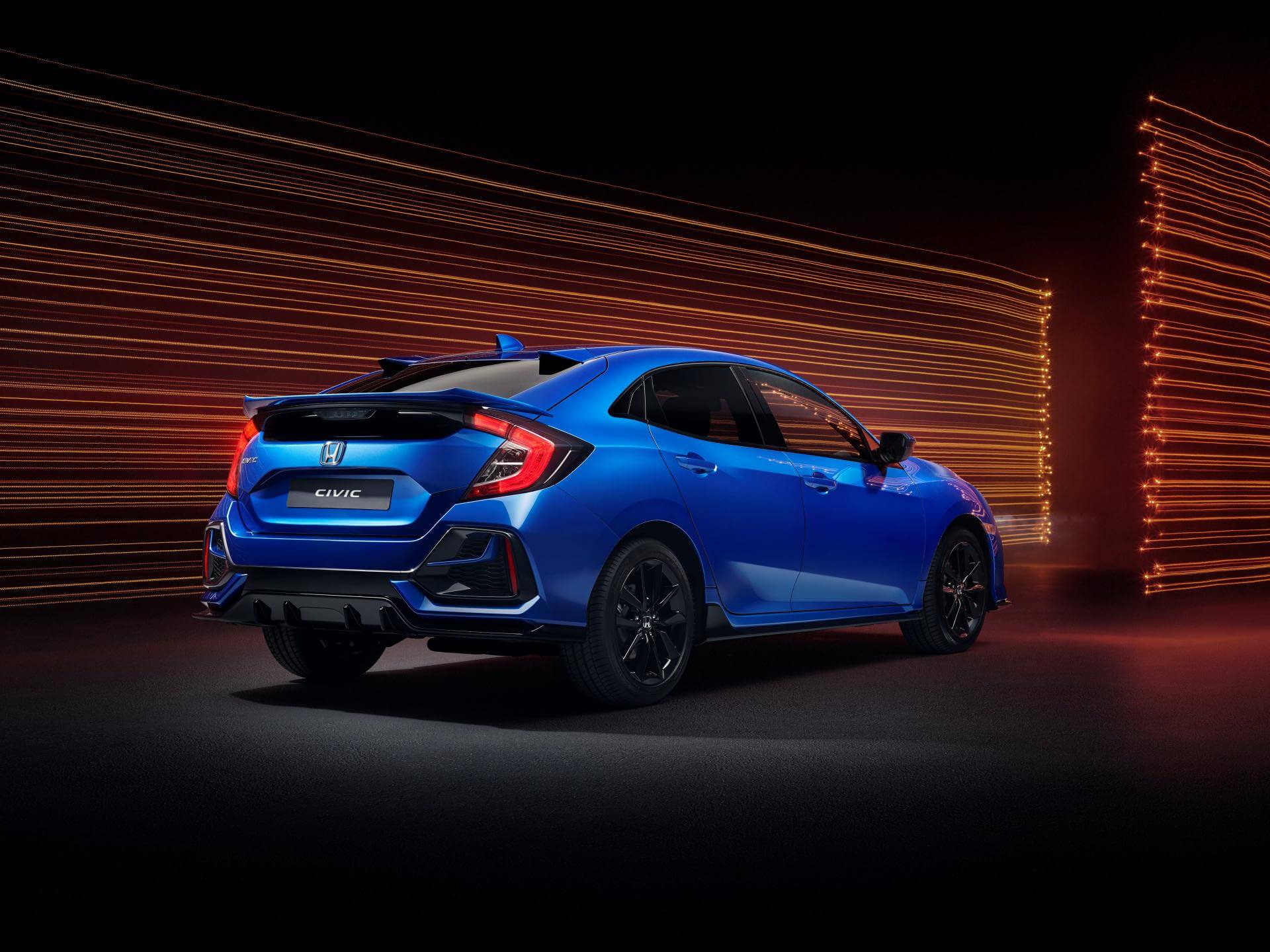 Honda Civic Sport Line 2020: trasera.