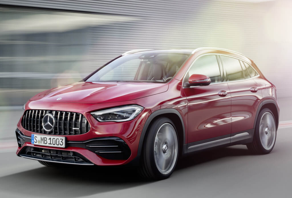 Delantera del Mercedes GLA 2020.
