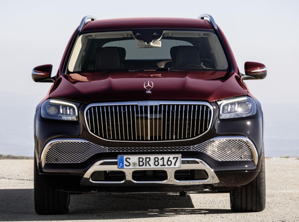Mercedes-Maybach GLS 600, parte frontal.