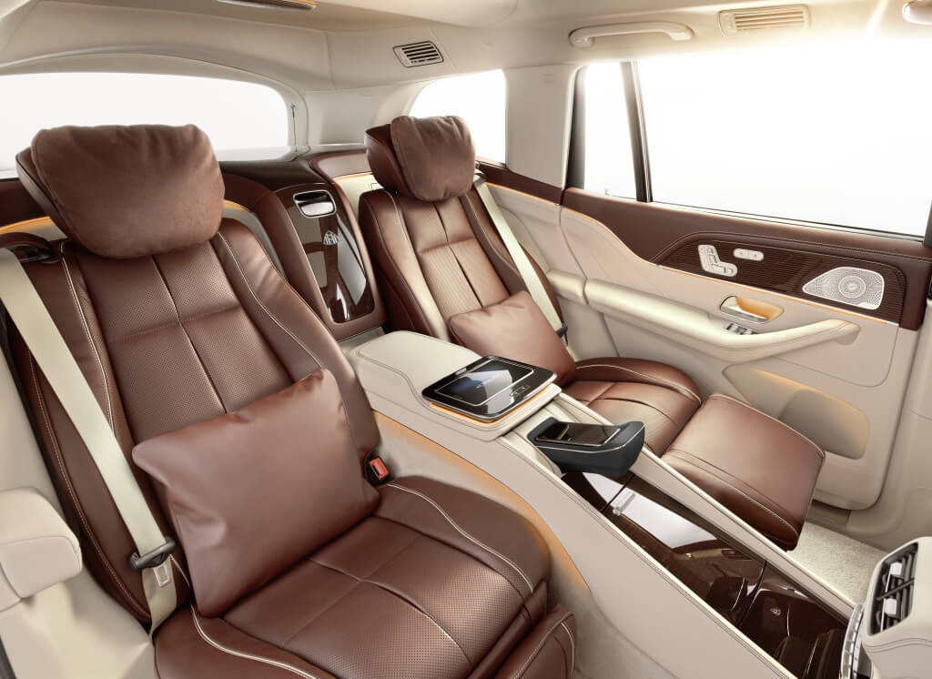 Mercedes-Maybach GLS 600, plazas traseras.