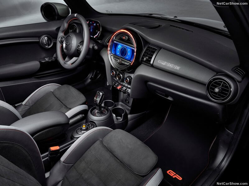 Interior del MINI Cooper JCW GP.